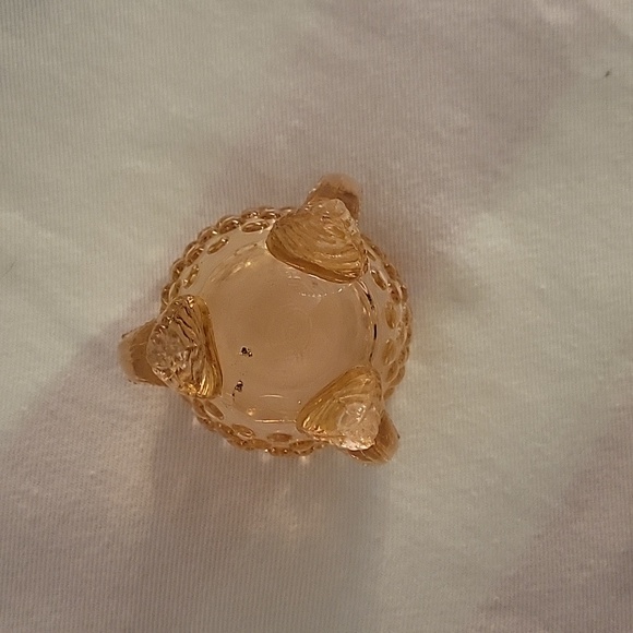 Degenhart Pale Pink Hobnail Glass Small Salad/Side Plates & Toothpick Holder - Picture 7 of 8